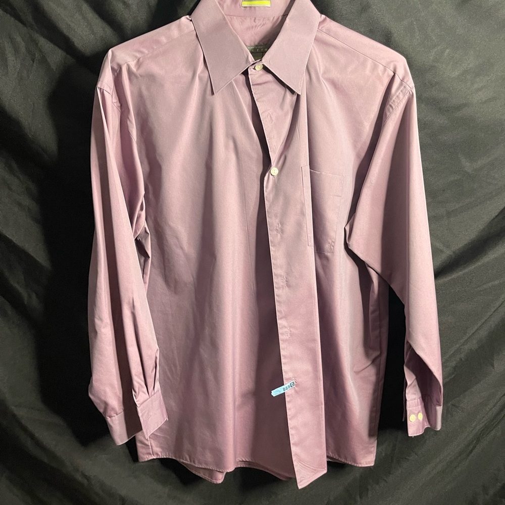 Mens large Kenneth Cole fashion , business shirt . Iridescent purple-blue